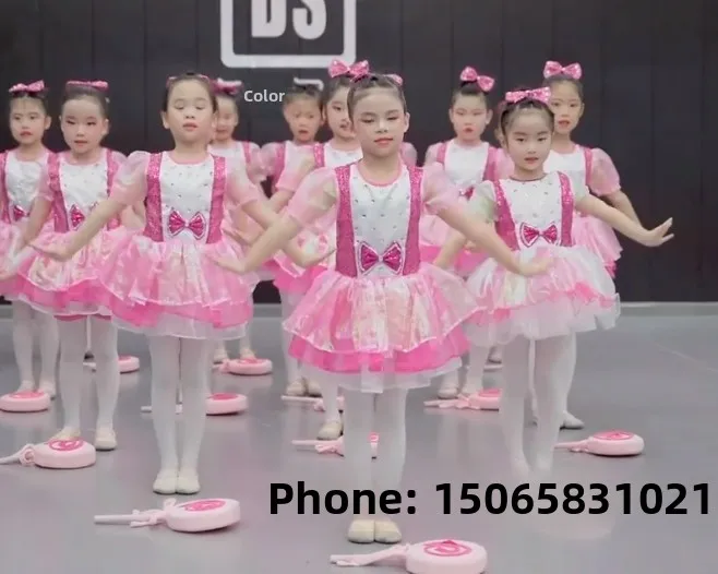 

Candy Princess Dance Performance Costume Sparkling Sequin Outfit Cute Doll Dress Children's Festival Performance Clothing