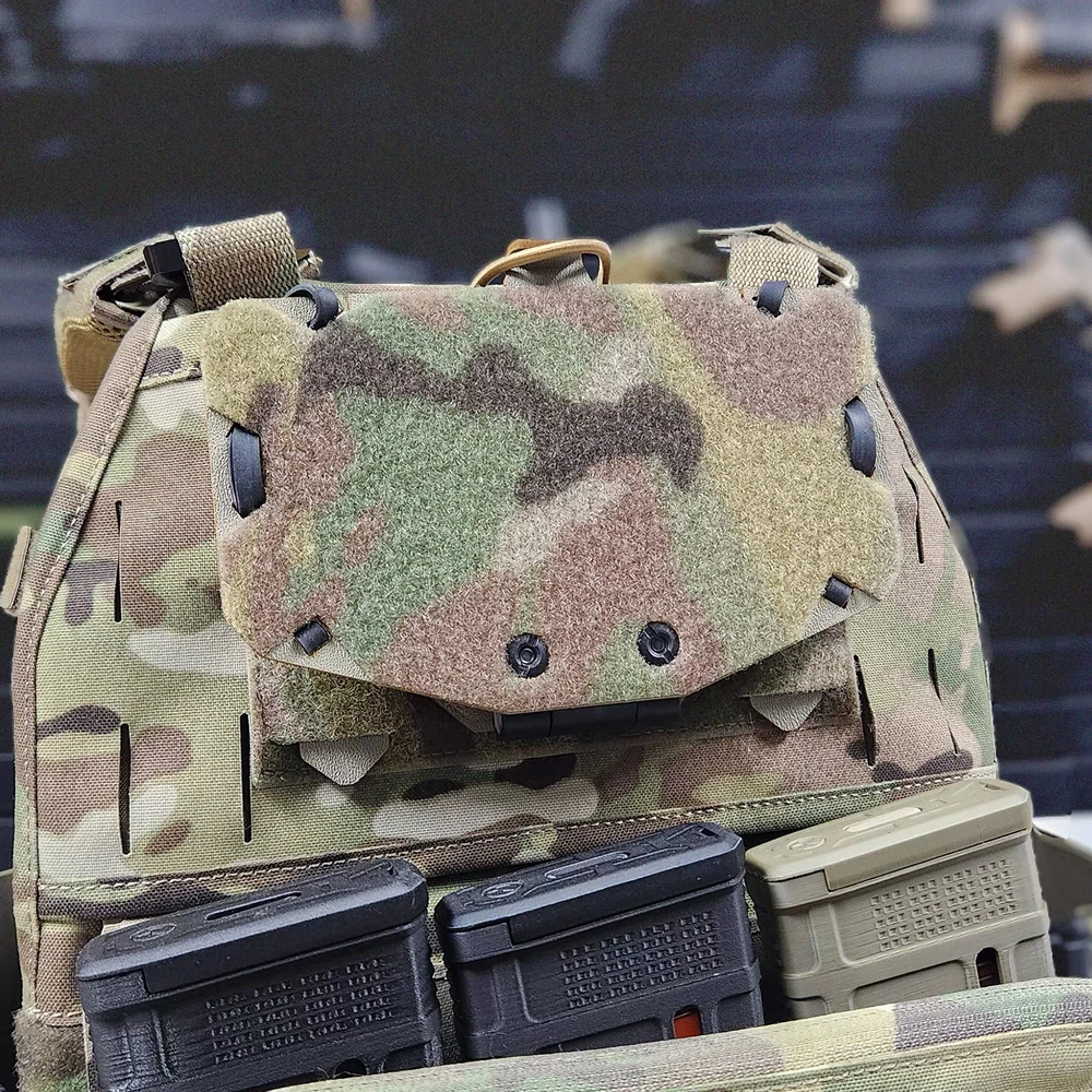 2026 Tactical Vest MOLLE Foldable & Sliding Design Navigation Phone Holder Kyd-ex Plate