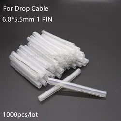 Tubo de fibra óptica de 500/1000 piezas, protector de empalme termorretráctil FTTH, 1 PIN, 6,0x5,5mm