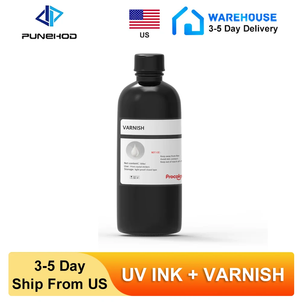 UV Varnish UV INK Sotf INK UV DTF INK 500ML Bottle For Epson R1390 R2000 R1900 T50 L805 L800 L1800 DX4 DX5 TX800 XP600 Printhead