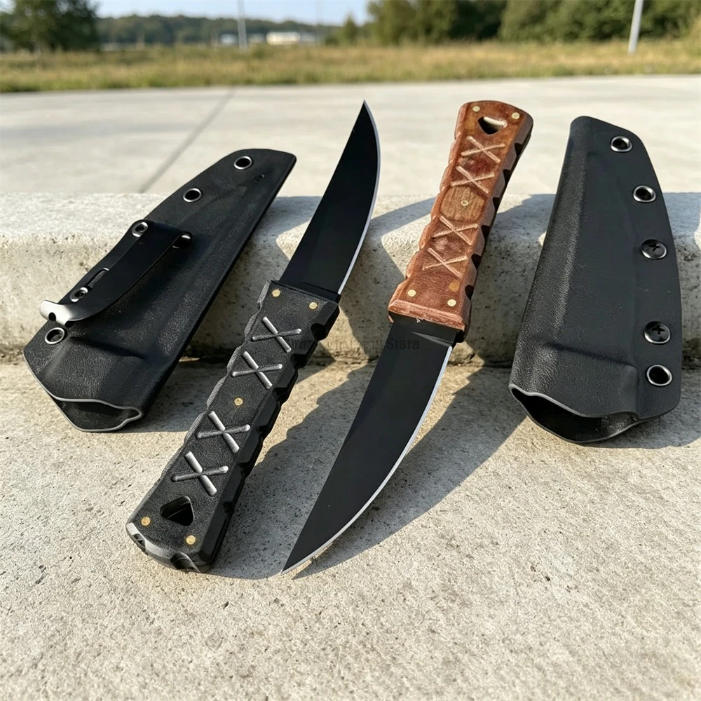 

Multi Purpose Fixed Blade EDC Knife for Wilderness Adventur Exploration Camping Knife, High Hardness Fixed Blade Knife