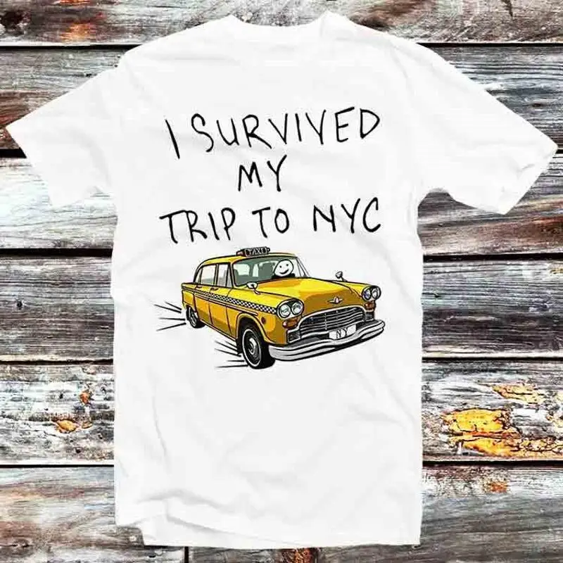 Tom sobreviví a mi viaje a Nyc New York camiseta de taxi araña amarilla B505