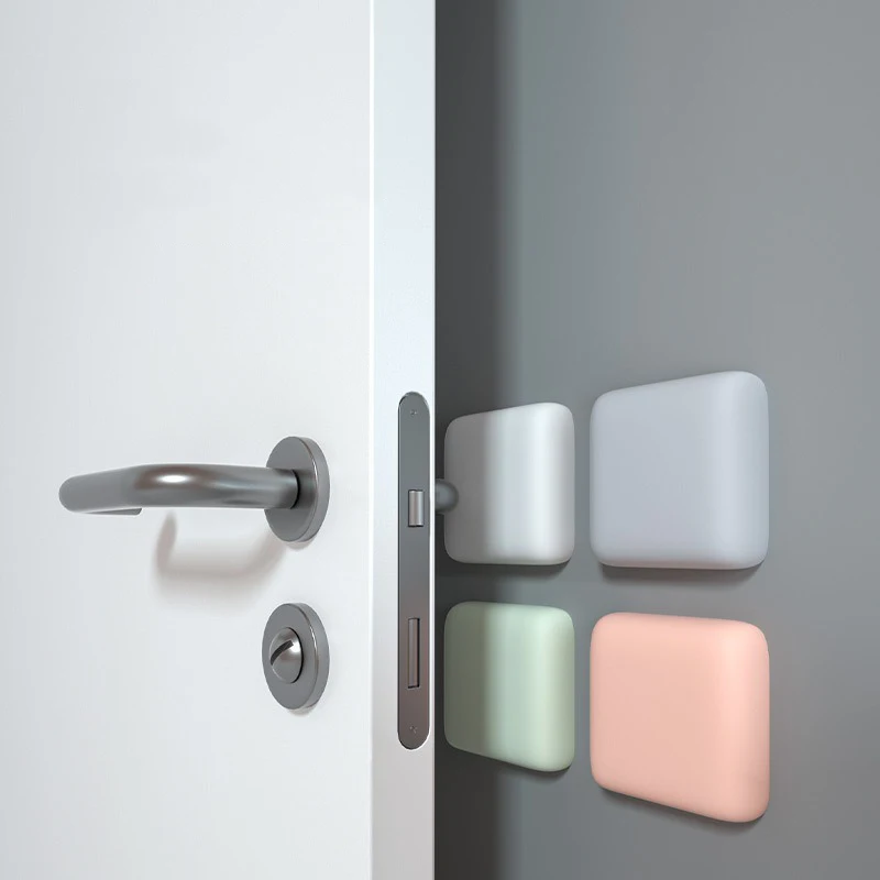 

Клейкий держатель дверной ручки, стопор, настенные обои, силиконовые стопоры, аксессуары для обустройства дома, D/дверные бамперы, немая самоподушка