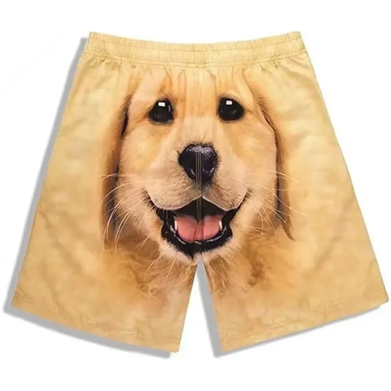 3D Printed Men Women Sports Breathable Beach Shorts Funny Pets Dog Pattern Casual Loose Summer Home Walking Sleep Pants