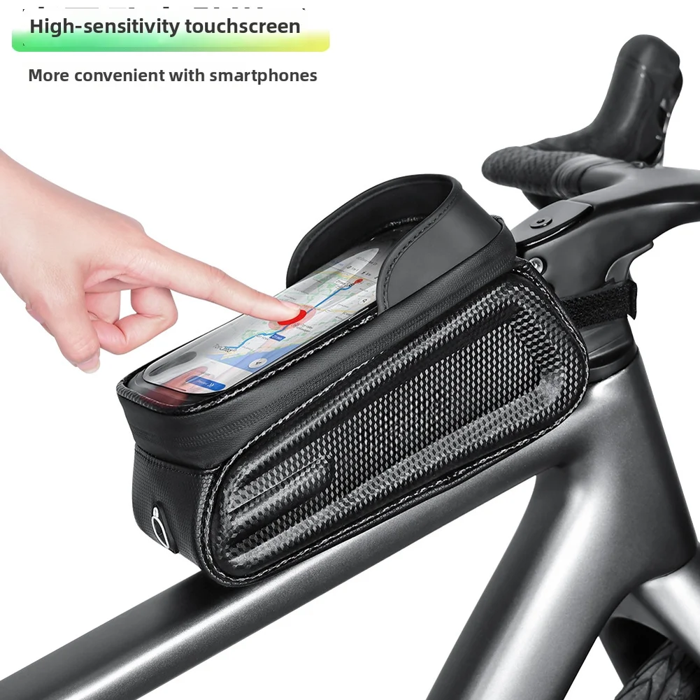 Waterproof Bicycle Bag Bicycle Bag Touchscreen Pocket Bicycle Phone Bag Stable Screw Fixation For Bicycle Frame