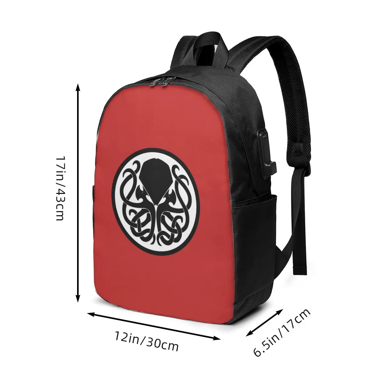 Cthulhu Monster Fantasy Ar Backpack Travel Notebook Bag Computer College Student School Bag Laptop Shoulder Bags for Men Women view 5