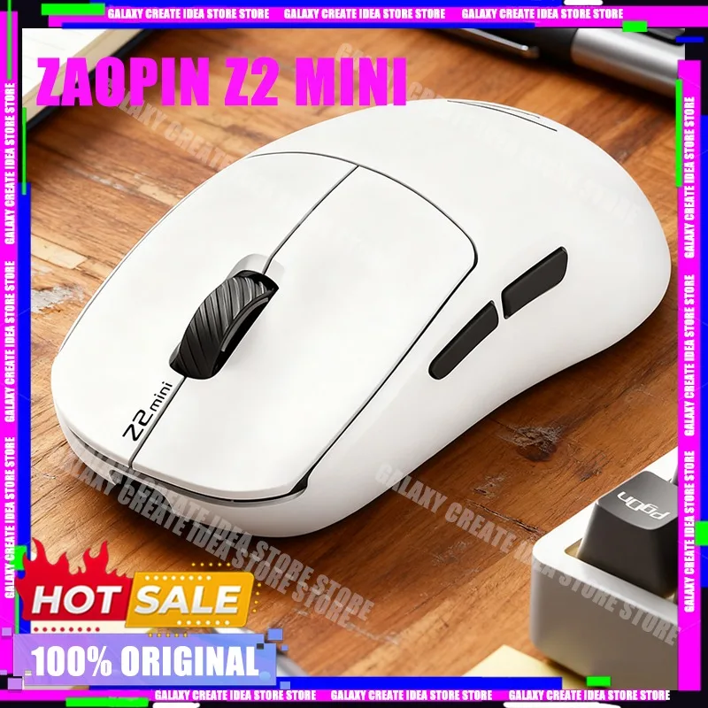 

Zaopin Z2 Мини-игровая мышь 4K PW3395 Беспроводная Bluetooth с низкой задержкой Легкая трехрежимная мышь Эргономичный ПК для геймера E-Sport