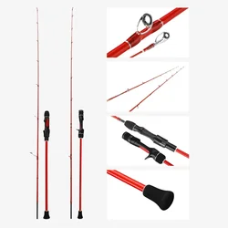 1.8m PE 0.8-1.5 light jigging rod 30-80g Fishing Rod For Slow jigging Rod Casting Type solid tip Rubber Tail jigging rod