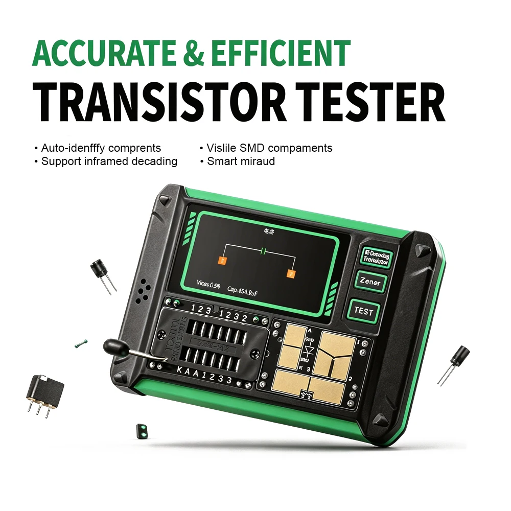 LCR-AR1 Transistor Tester LCD Multi-Functional Capacitance Resistance MOS Field-Effect Triode Electronic Component Testing