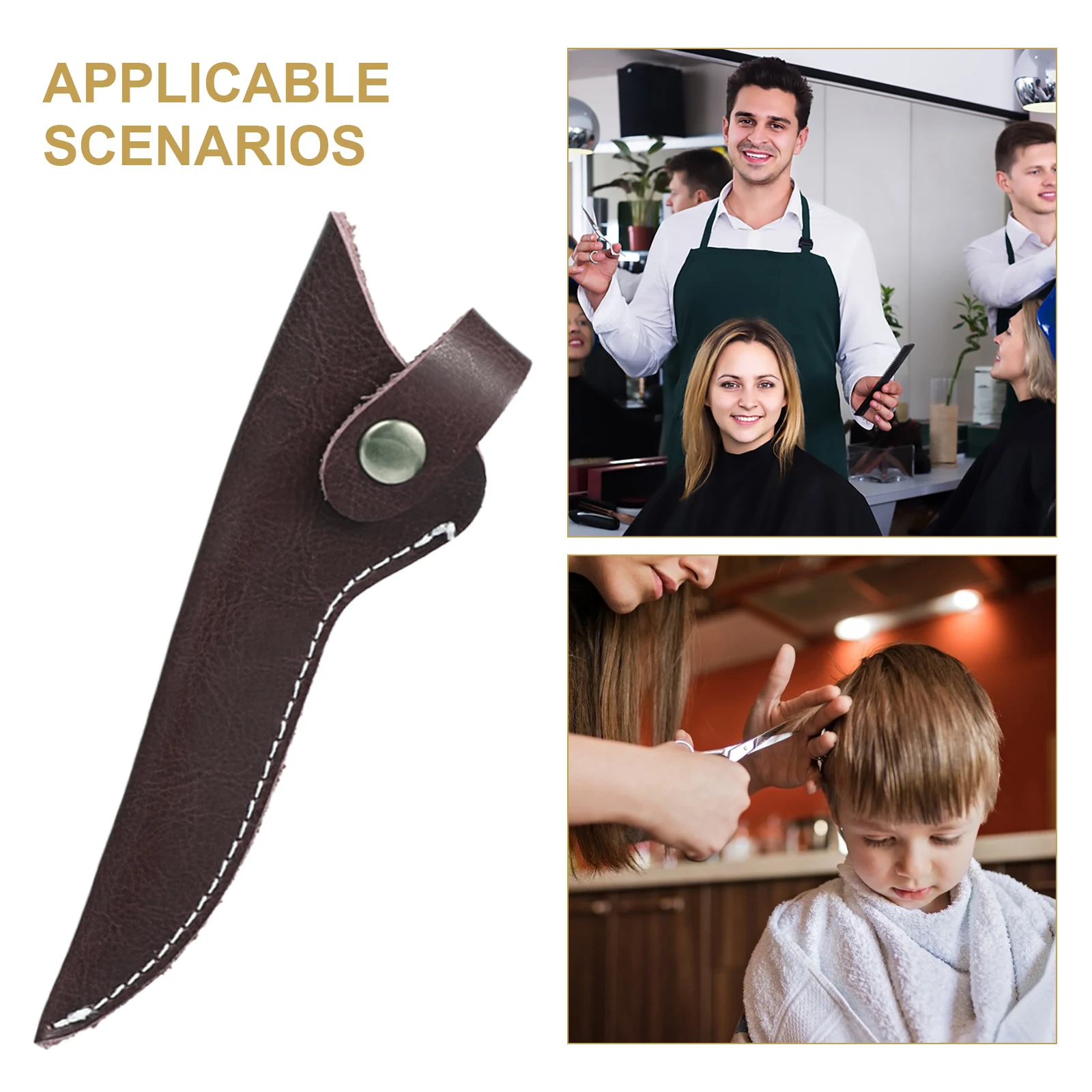 

Hair Scissor Pouch Durable Single Scissor Holder Bag Salon Tools Thick Protective Case Scratch-Proof Compact