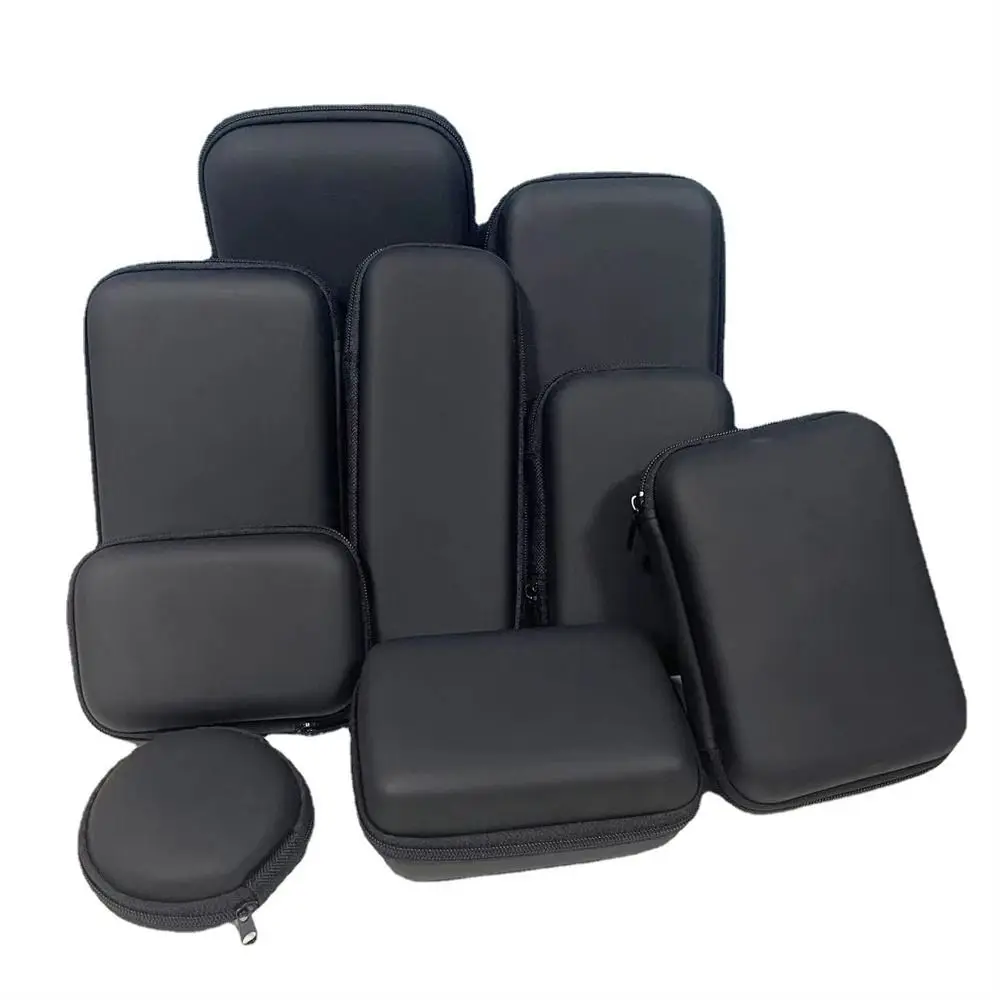 Mobile Hard Disk Case Headphone Mini Storage Coin Purse Organizer Bag Zip Lock Case EVA Zipper Bag Data Cable Bag Earphone Bag