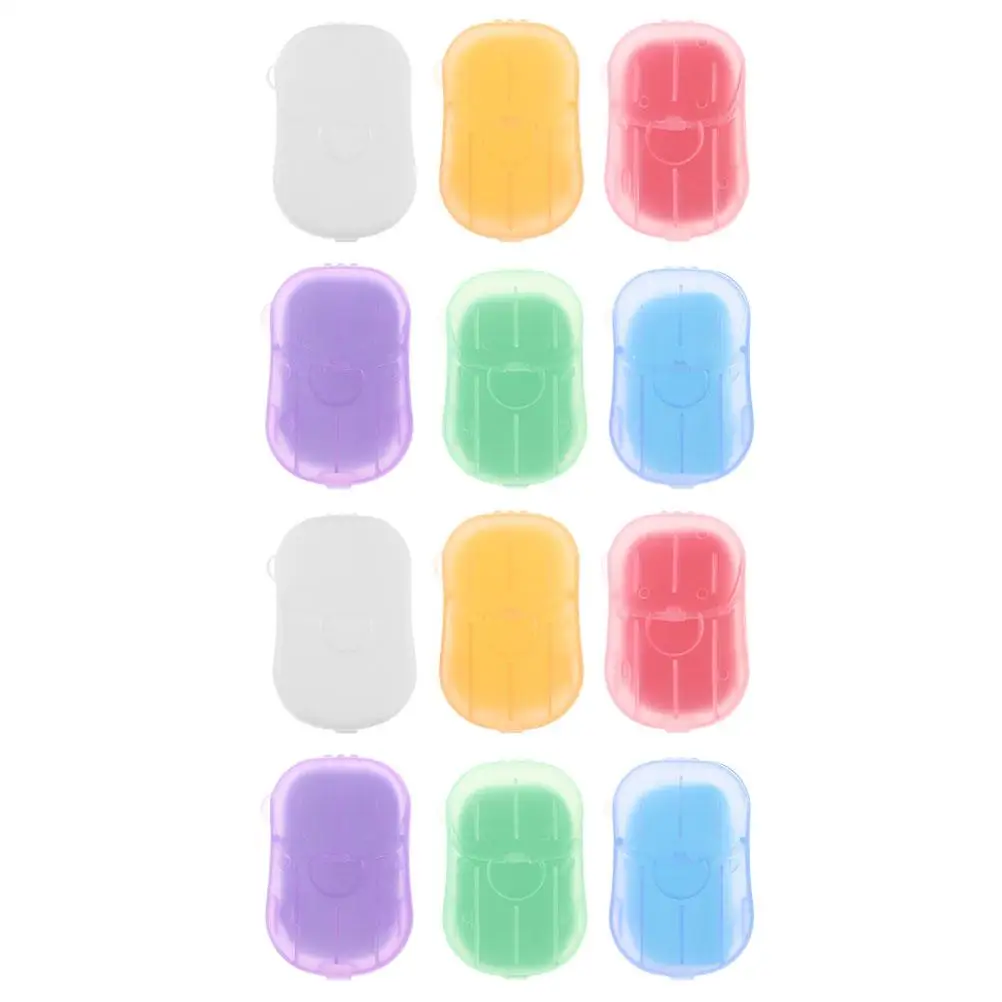 

12 Boxes Travel Soap Paper for Traveling Strips Portable Jasmine Papers Hand Pp