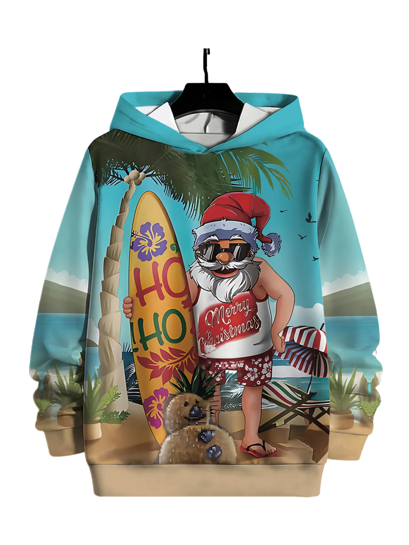 جديد وصول شخصية هوديس عيد الميلاد المطبوعة البلوز الرجال النساء عادية المتضخم قمصان سويت شيرت بقلنسوة باردة