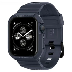 Rugged Armor Pro Designed for Apple Watch Ultra2 Ultra 9 8 7 49mm 45mm 41mm Carbon Case with Band For Iwatch 6 5 4 SE 44mm 40mm