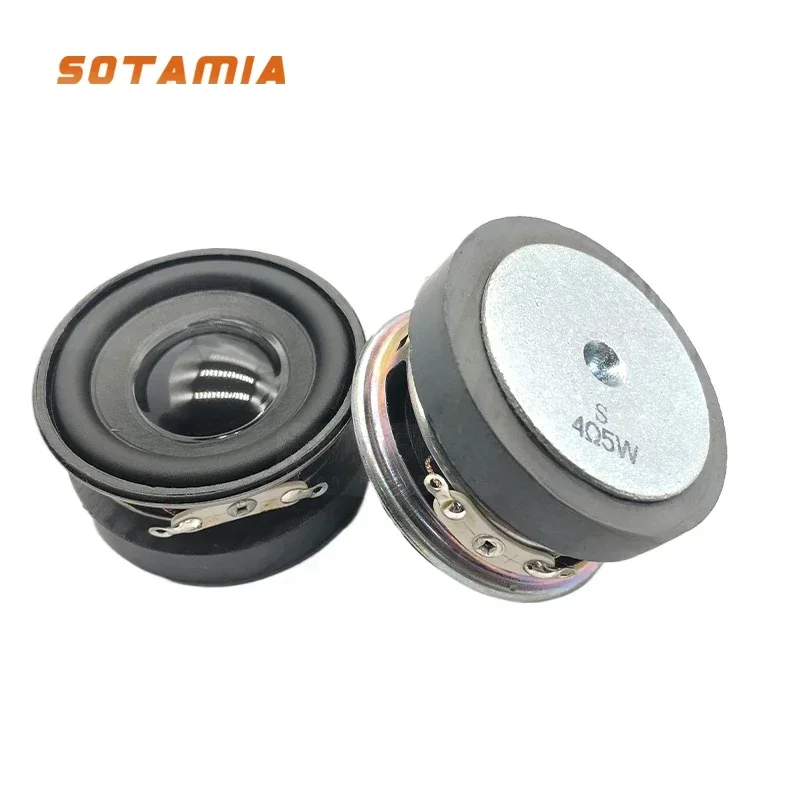 SOTAMIA 2Pcs 45MM Mini Speaker 4 Ohm 5W Full Range Speakers Multimedia Bluetooth Speaker Sound Music Home Theater Loudspeaker