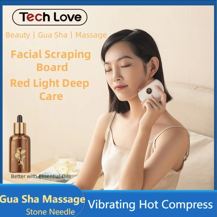 

Tech Love Facial Scraping Board Electric Scraping Instrument Deeply Massages The Skin To Dredge Meridians and Relieve Fatigue