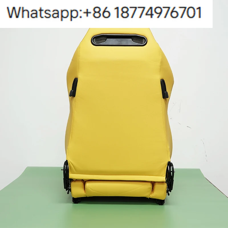

EDDYSTAR Customized Logo Material Color Yellow Racing Seat Sport Pu Leather Bucket Seats