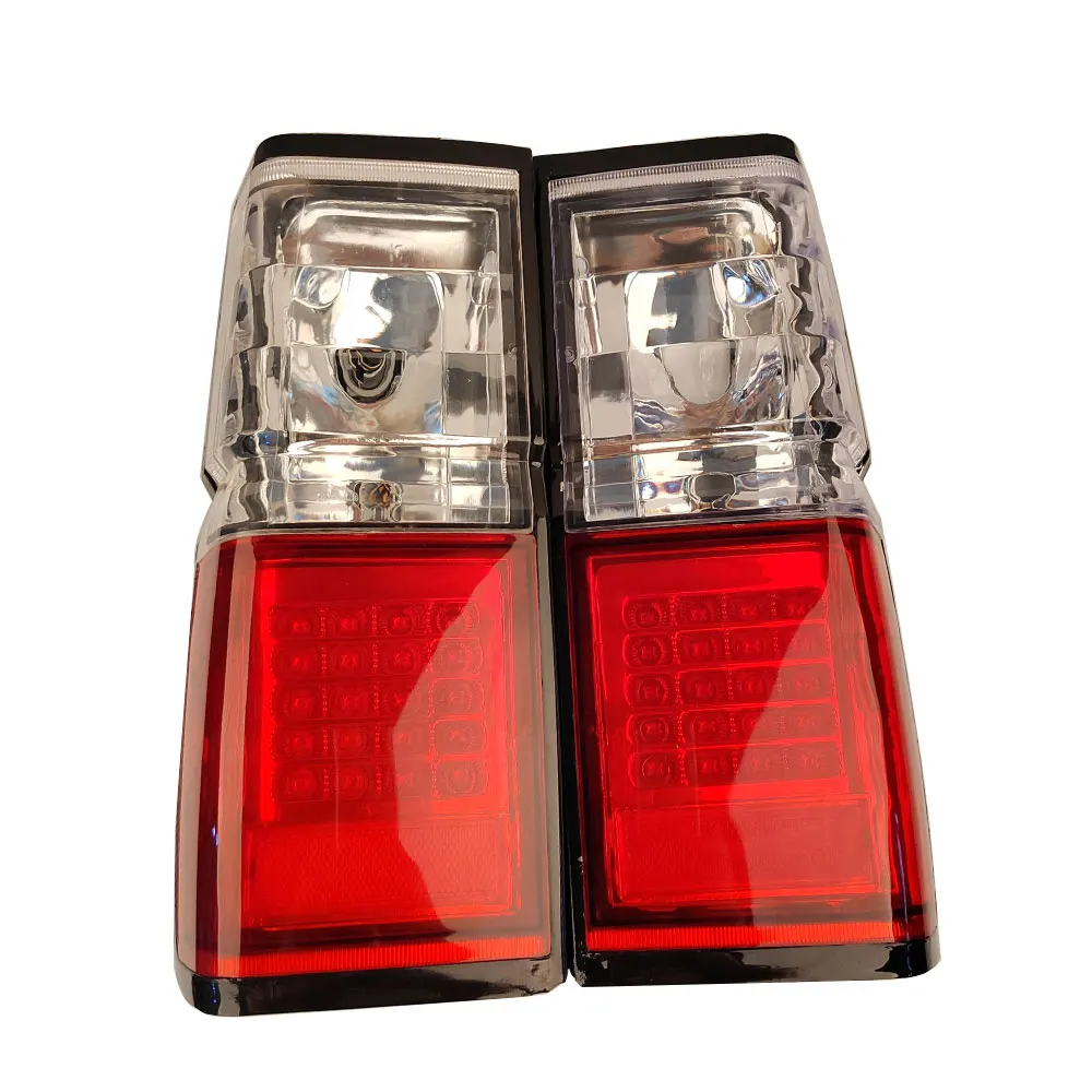 A Pair Car LED Brake Light Taillight  For Nissan Jeep Terrano D21  Crystal White and Smoked Color 1987 to 1995