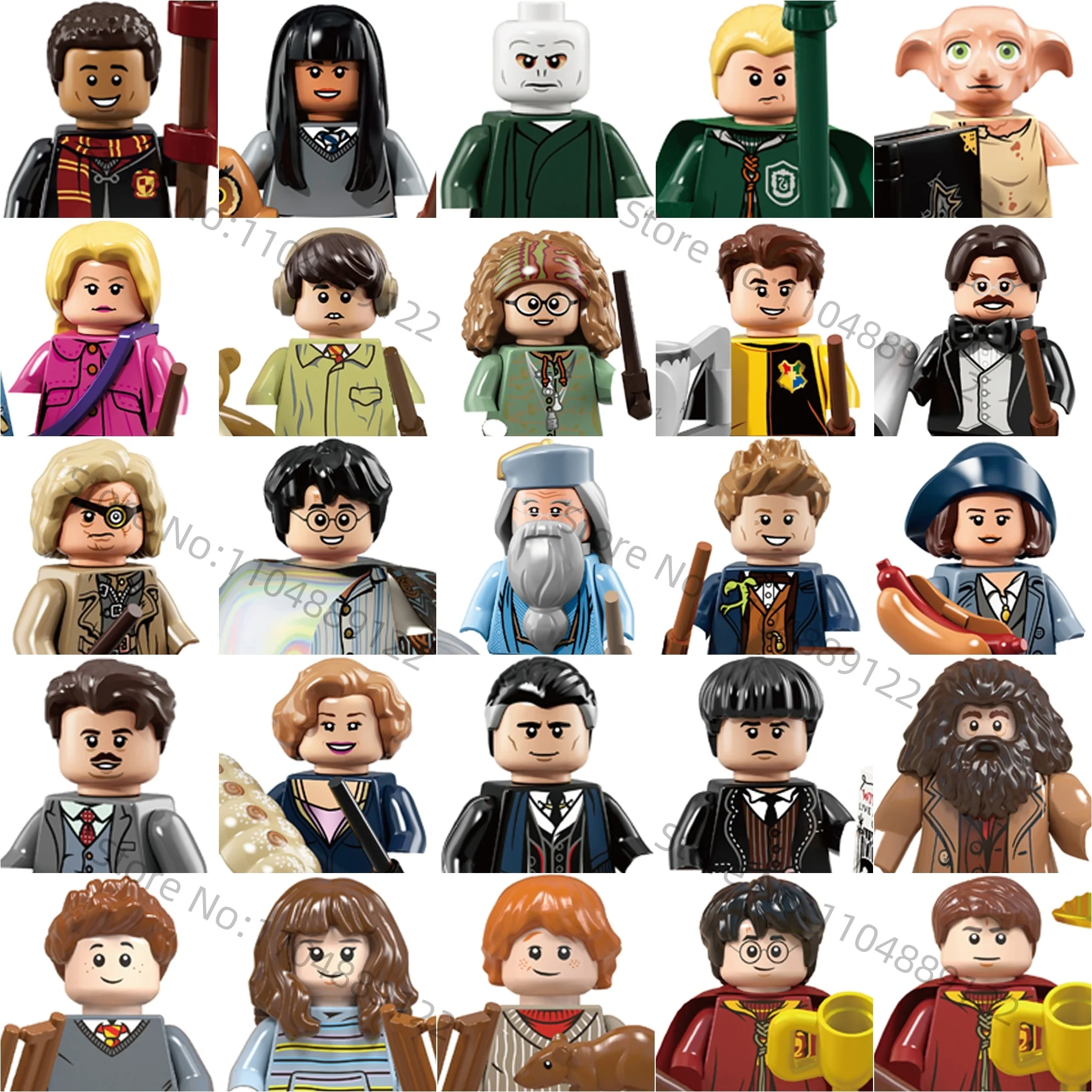 Harry Potter Blokspeelgoed Malfidus Luna Lovegood Ron kinder MINI bouwsteen cadeau actiefiguur pop