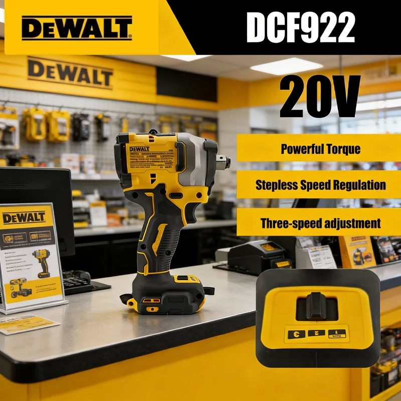 

Dewalt DCF922 brushless electric impact wrench, 610N. M high torque cordless electric wrench 20V Herramientas recargables