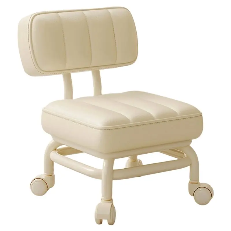【last-chance】small-stool-universal-wheel-backrest-soft-stool-children'-s-seat-sofa-coffee-table-small-chair-pulley-low-stool-por