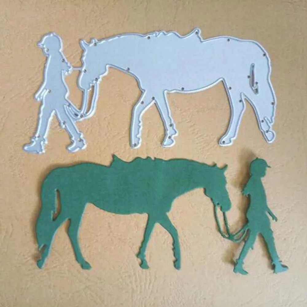 Horse Metal Cutting Dies Animals Die Cuts for DIY Scrapbooking Cards Making Album Decoration Stencils