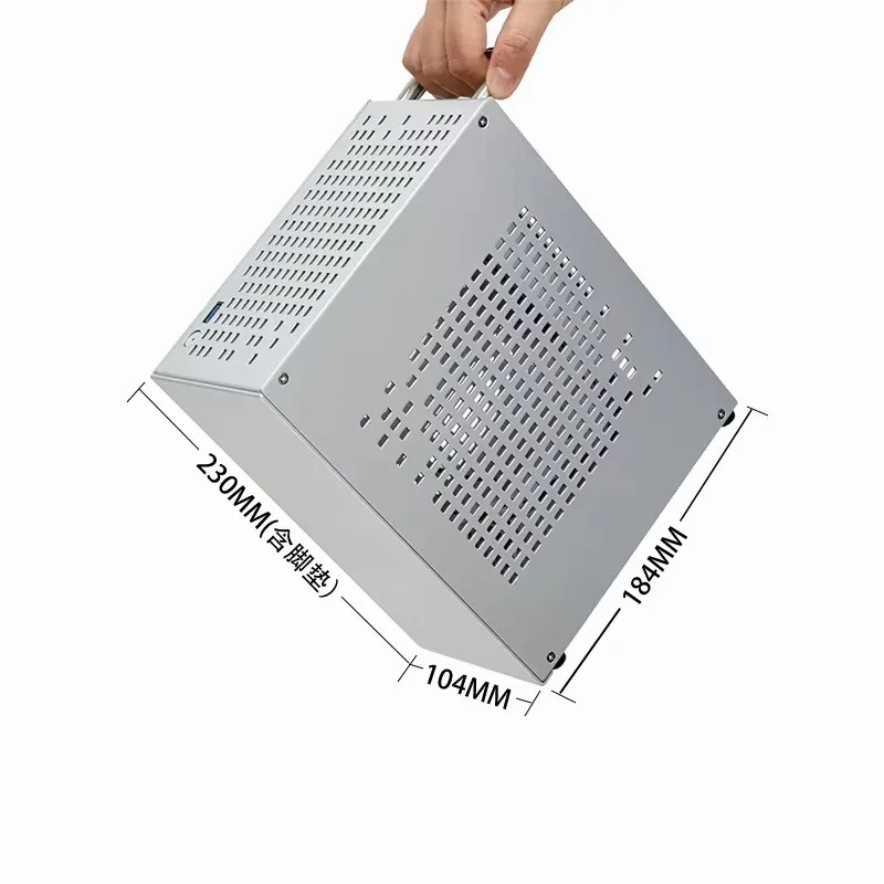 all-aluminum mini ITX chassis 4.3L supports independent graphics card/dual-slot card