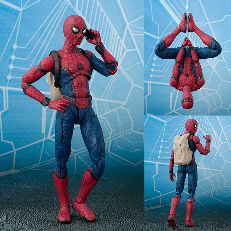 

Anime Homecoming Peter Parker Figure Model Across the Spider-Verse Miles Morales Figures Collection Toys