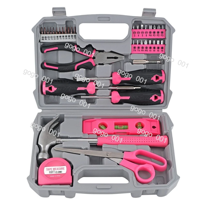 Multifunctional Household Tools Electric Screwdriver Hammer Vise Toolbox