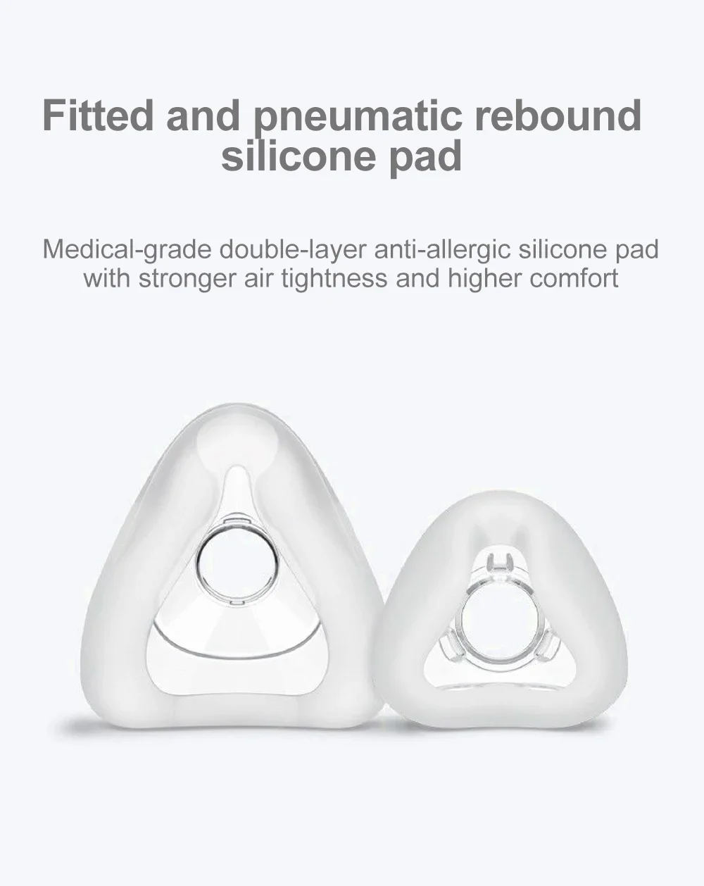 Resoxy FMIIP CPAP Mask Full Face Mask Auto CPAP APAP BIPAP Silicone Anti Snoring Sleep Apnea Sleep Aiding Respirator Mask