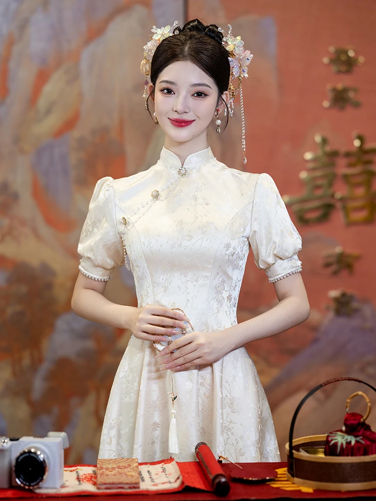 

Champagne Colored Cusizable Engagement Wedding Dr ort Sve mid Waist A-Line Skirt Formal Evening Gown