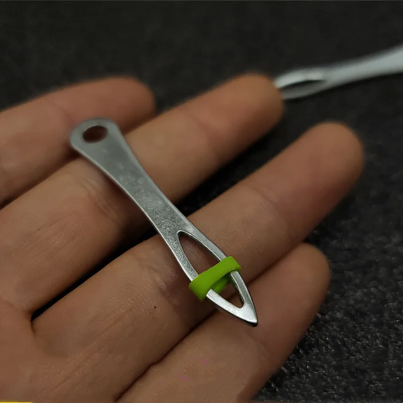 Stainless Steel Slingshot Rubber Band Insert Tied Assistant Helper Tools Hunting Shooting Catapult Threading Accessories
