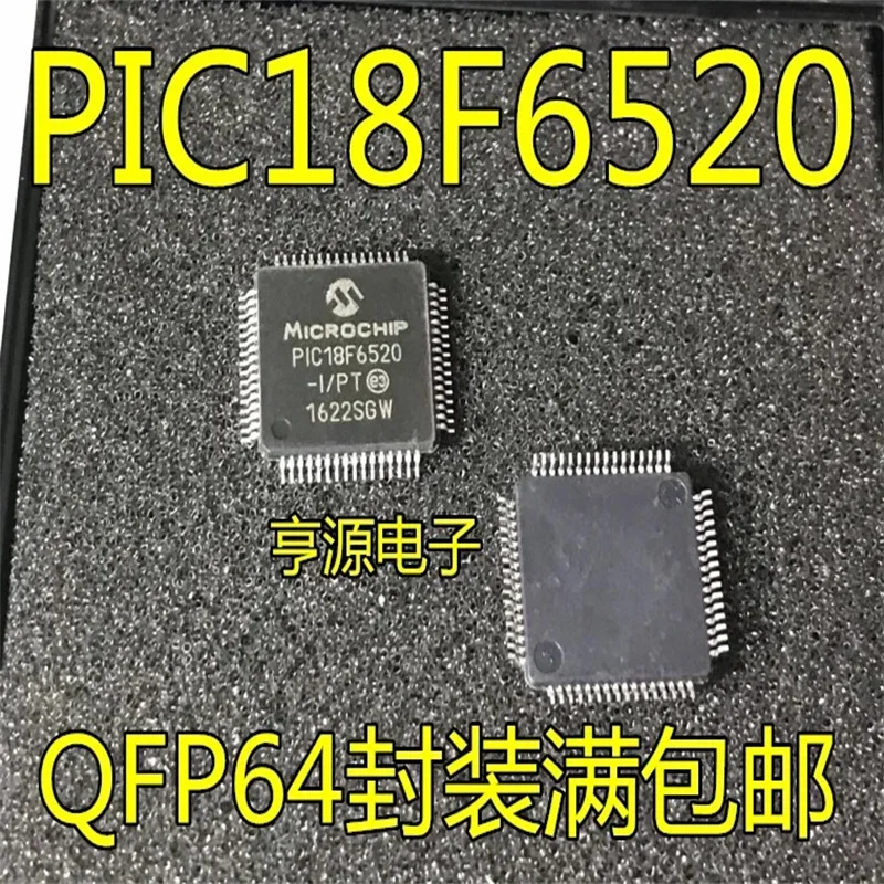 1-10 unidades PIC18F6520 PIC18F6520-I/PT QFP64