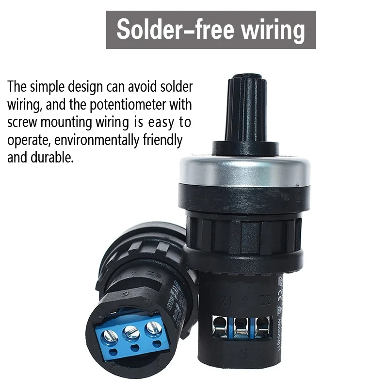 LA42DWQ-22 1K 2K 5K 10K 22 ミリメートル直径ポットロータリーポテンショメータコンバータガバナインバータ抵抗スイッチ