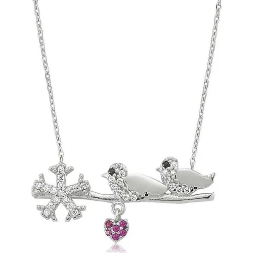 Alegra 925silver Bush Bird Women Necklace