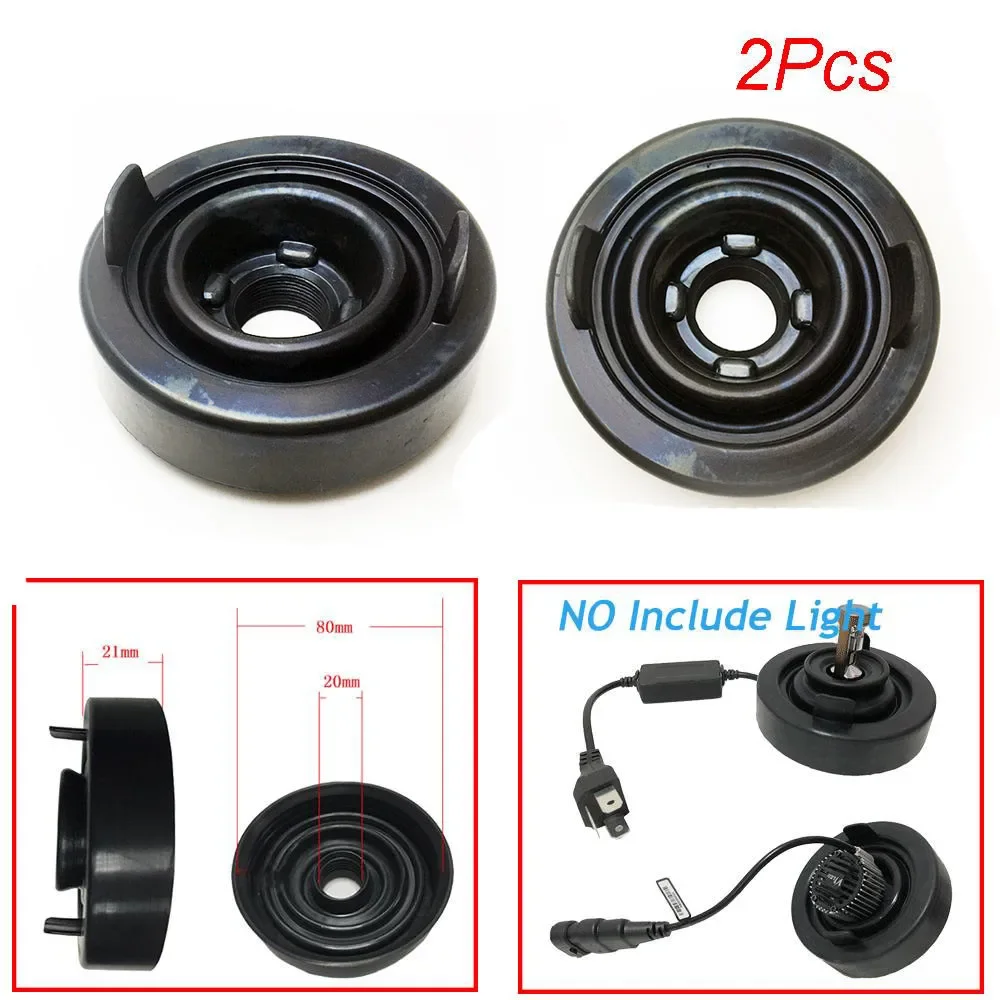 2pcs CarHeadlightDust Cover 80MM Soft Rubber Waterproof Dustproof Cap For LED HID Xenon Lamp Automobiles Parts Shell