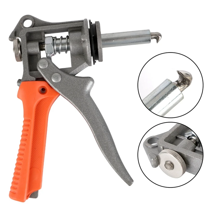 Non-Trace Repair Tool Silver & Orange Aluminum For Flat Hole Pliers Repairing Process Hole