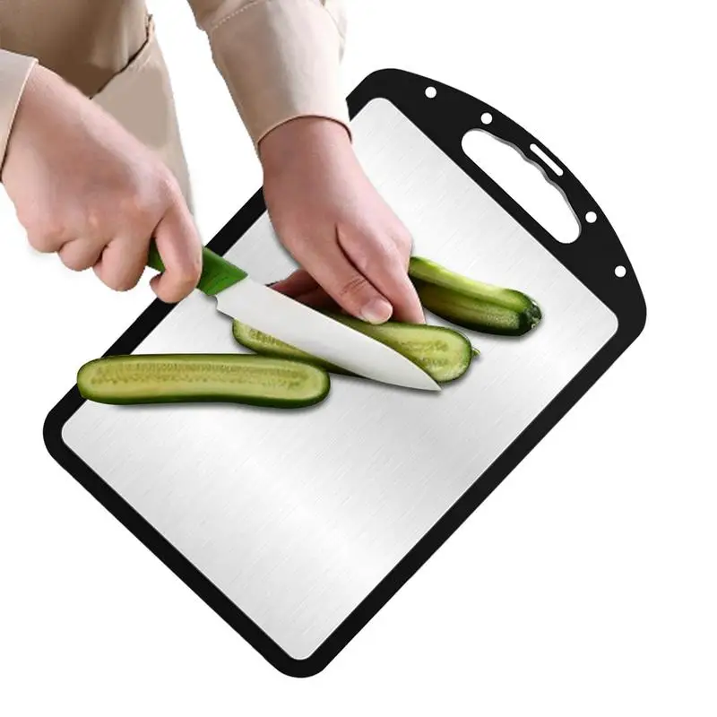 Stainless Steel Cutting Board   Kitchen Household Thickened Block Kneading Dough Board Rectangular kitchen Meat  Chopping Board