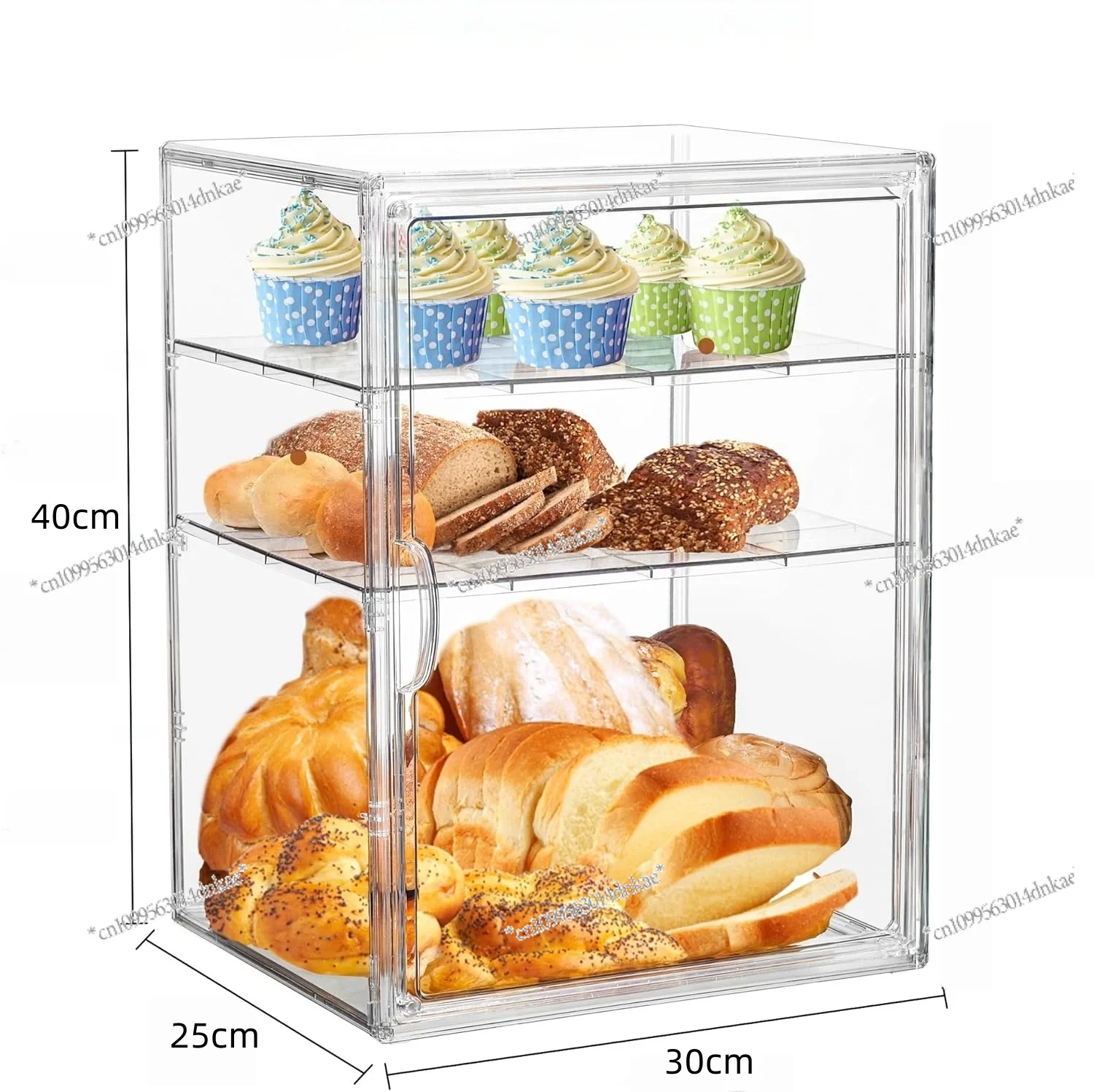 Bakery Pastry Display Cabinet Transparent Bread Box Baking Cake, Rack Bread Storage Box Acrylic