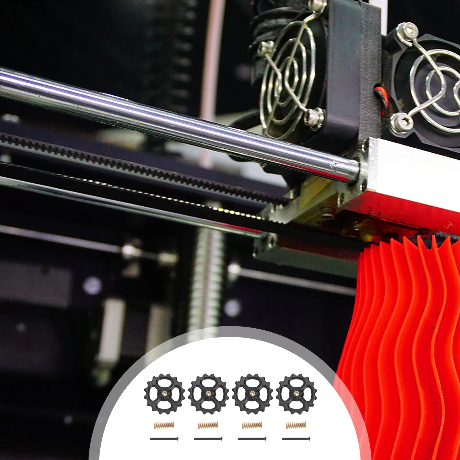 

1Set High-Durability Metal Hot Bed Leveling Nut Kit for 3D Printers Easy Horizontal Adjustment -Twisted Nuts Big