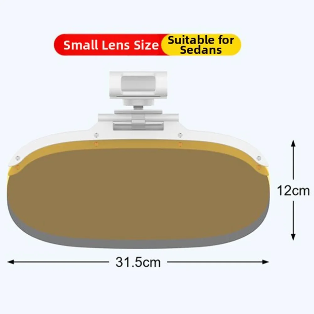 2-in-1 Car Sun Visor Extensionand Anti-glare Clip One-Day/Night Use Large/small