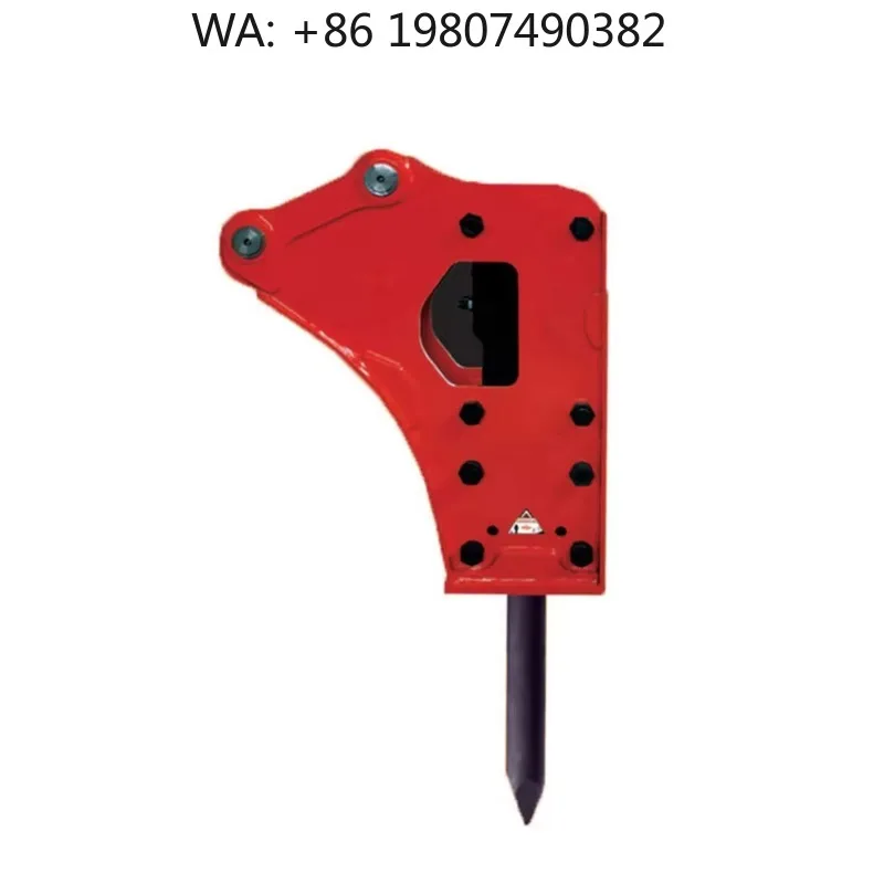 HM360 Hydraulic Rock Breaking Hammer, Professional Backhoe Loader Attachment, High Strength Demolition Tool for Engineering Cons