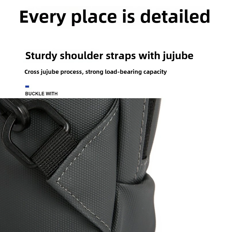 Men's Business Chest Bag, Fashionable Student Casual Shoulder Bag, Simple and Multifunctional Waterproof Crossbody Bag for Women