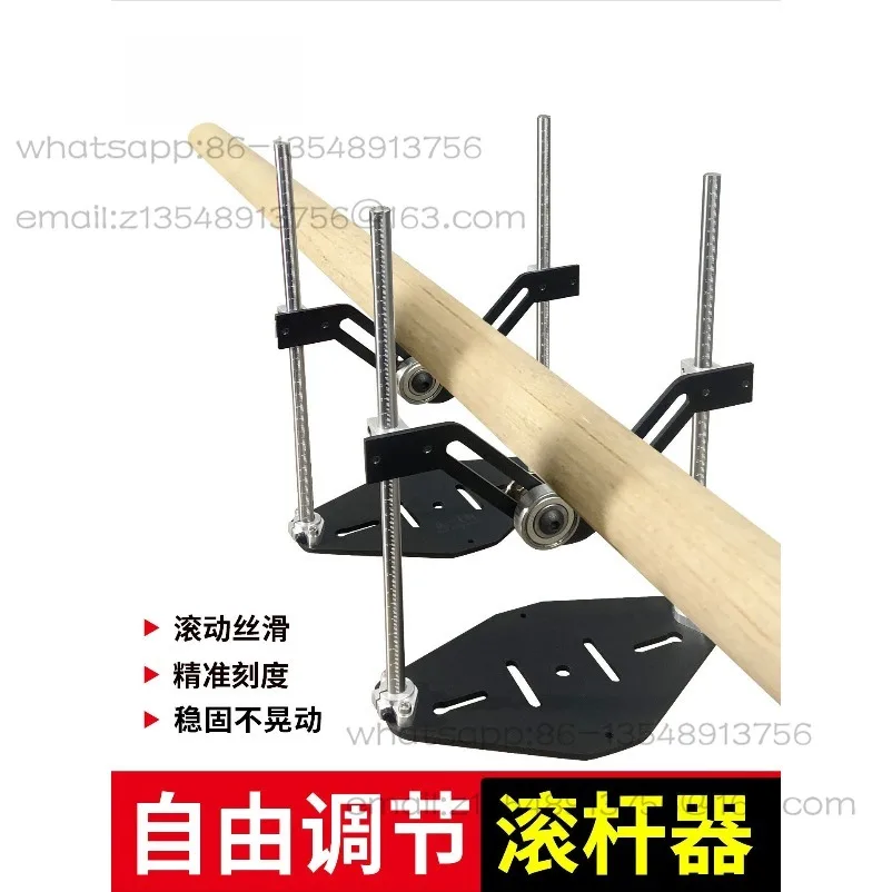 V-shaped Liftable Material Support Frame, Round Tube Long Material Cutting, Large Load-bearing Double Roller Cutting Bracket