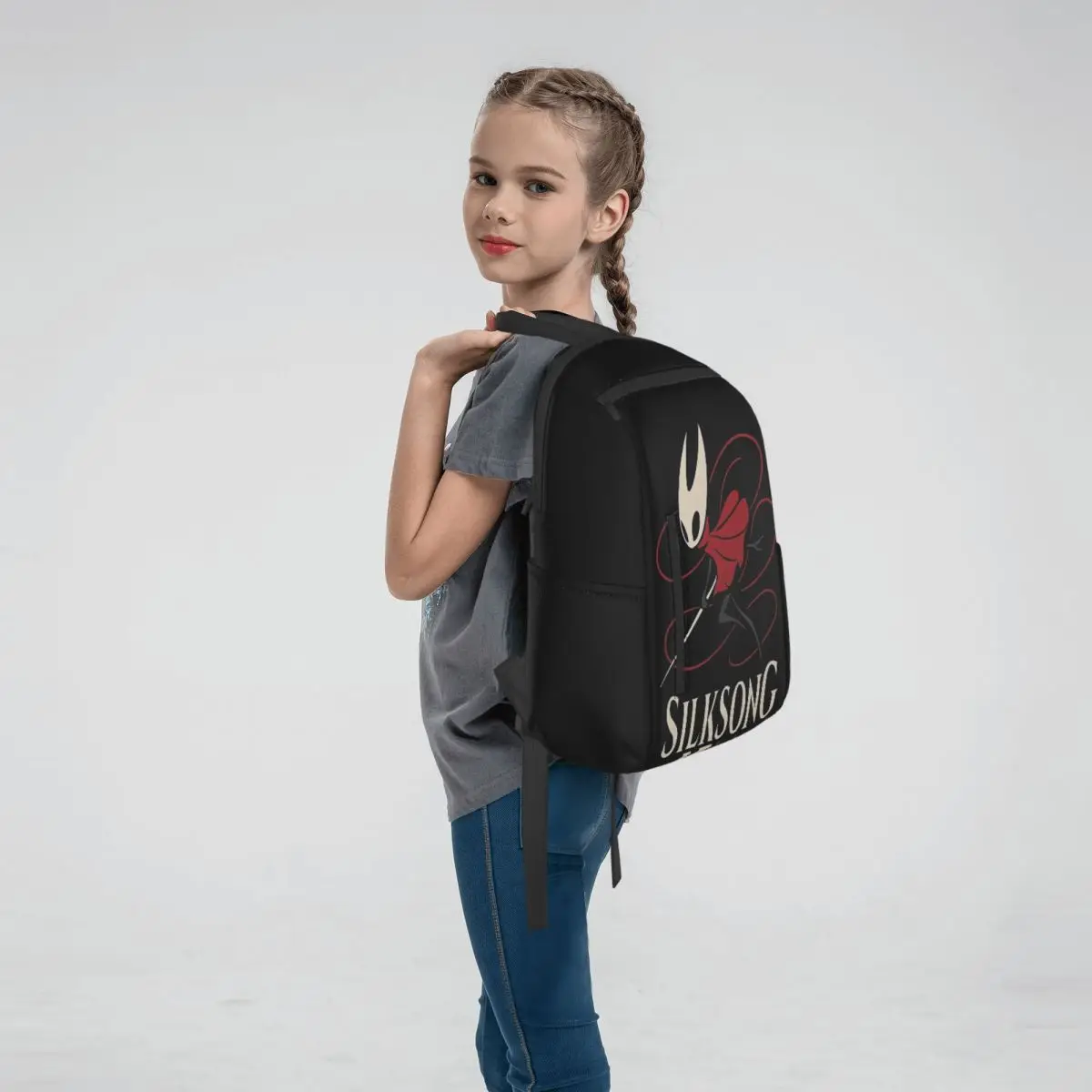 Silksong - Hornet Hollow Knight Classic Backpack Large Capacity Boys Girls BookBag School Bag Shoulder Bags for Men Women