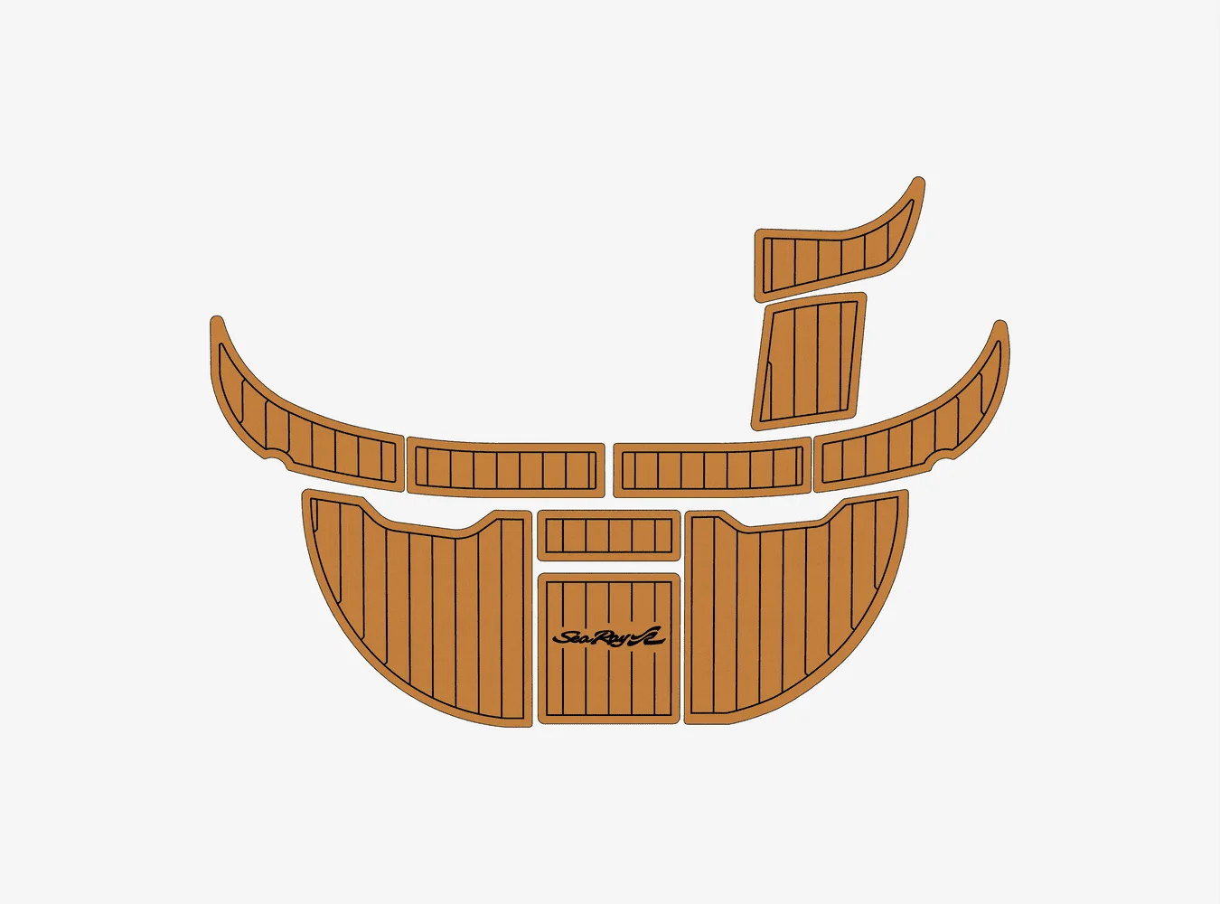 

2002-2008 Sea Ray 240 Sundeck SP 1/4 дюйма, 6 мм, пена EVA, нескользящий ПВХ, настил из тикового дерева, морской коврик,...ek, водный ковер, морской пол