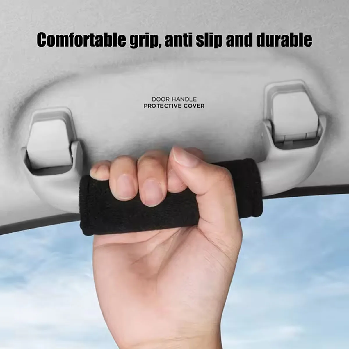 A Set of 4 Puffy Roof Door Handle Protectors, Suitable for Vehicle Use, Can Be Freely Matched to Decorate Your Car