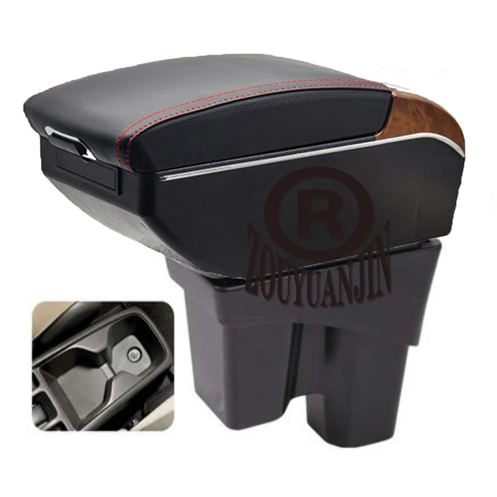 For Honda New City Armrest Box Retrofit Parts Center Console Special Storage Space Car Elbow Rest with USB