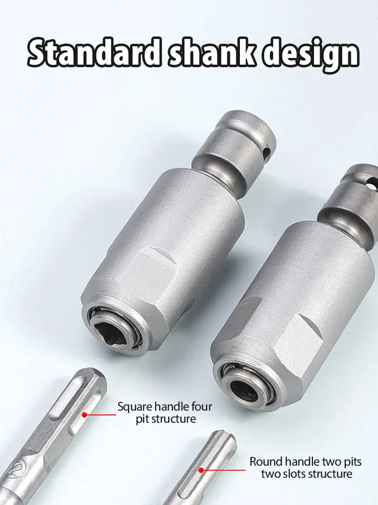 Adapter For Converting Impact Wrench To Electric Hammer 1/2 Conversion Head Connecting Rod Converts To SDS-Plus/Square Interface