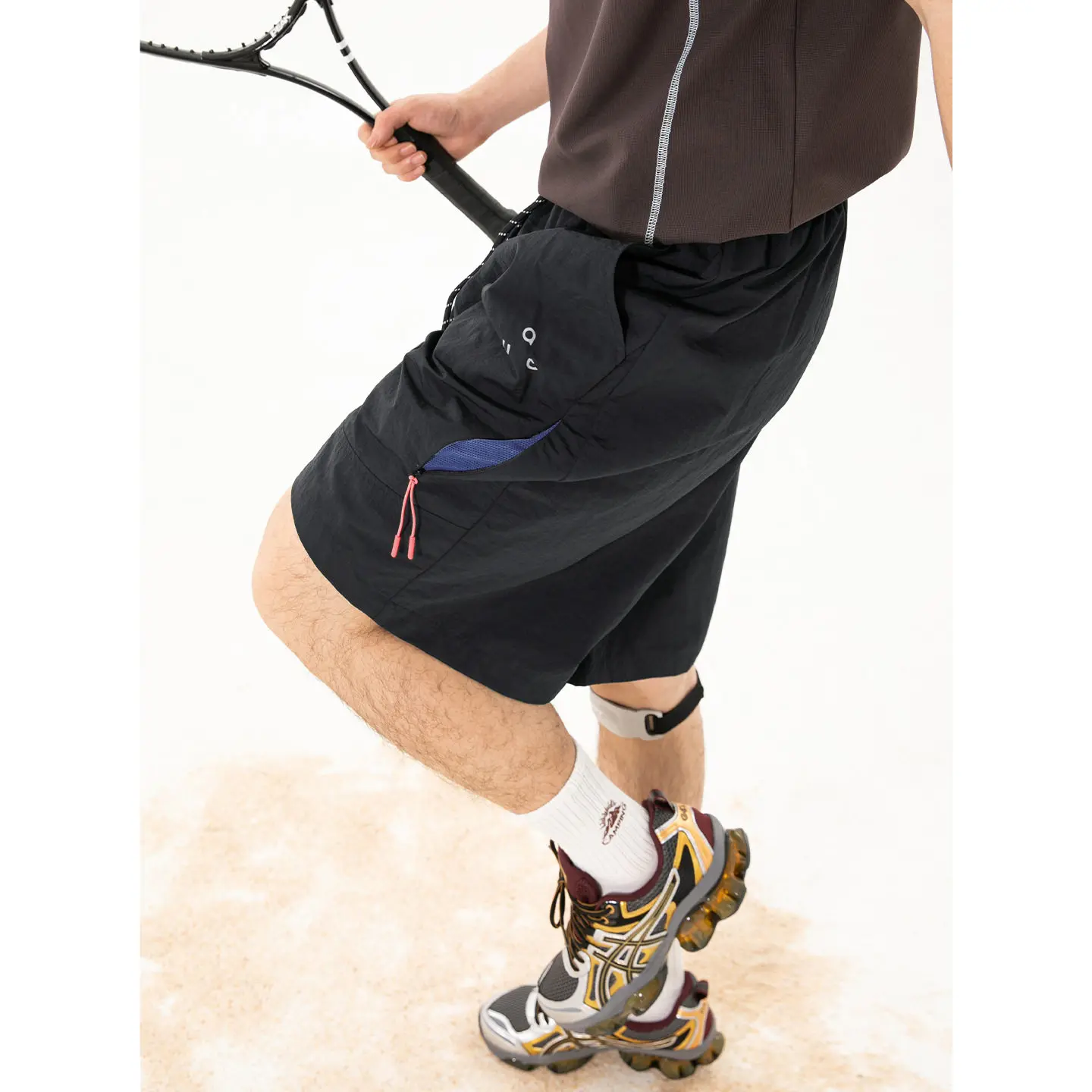Men's Summer Quick-Dry Woven Shorts with Color-Block Mesh Panels | Lightweight Breathable Anti-Water  Casual Sports Pants